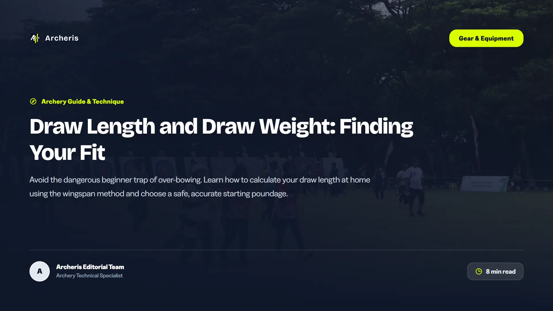 Draw Length and Draw Weight: Finding Your Fit