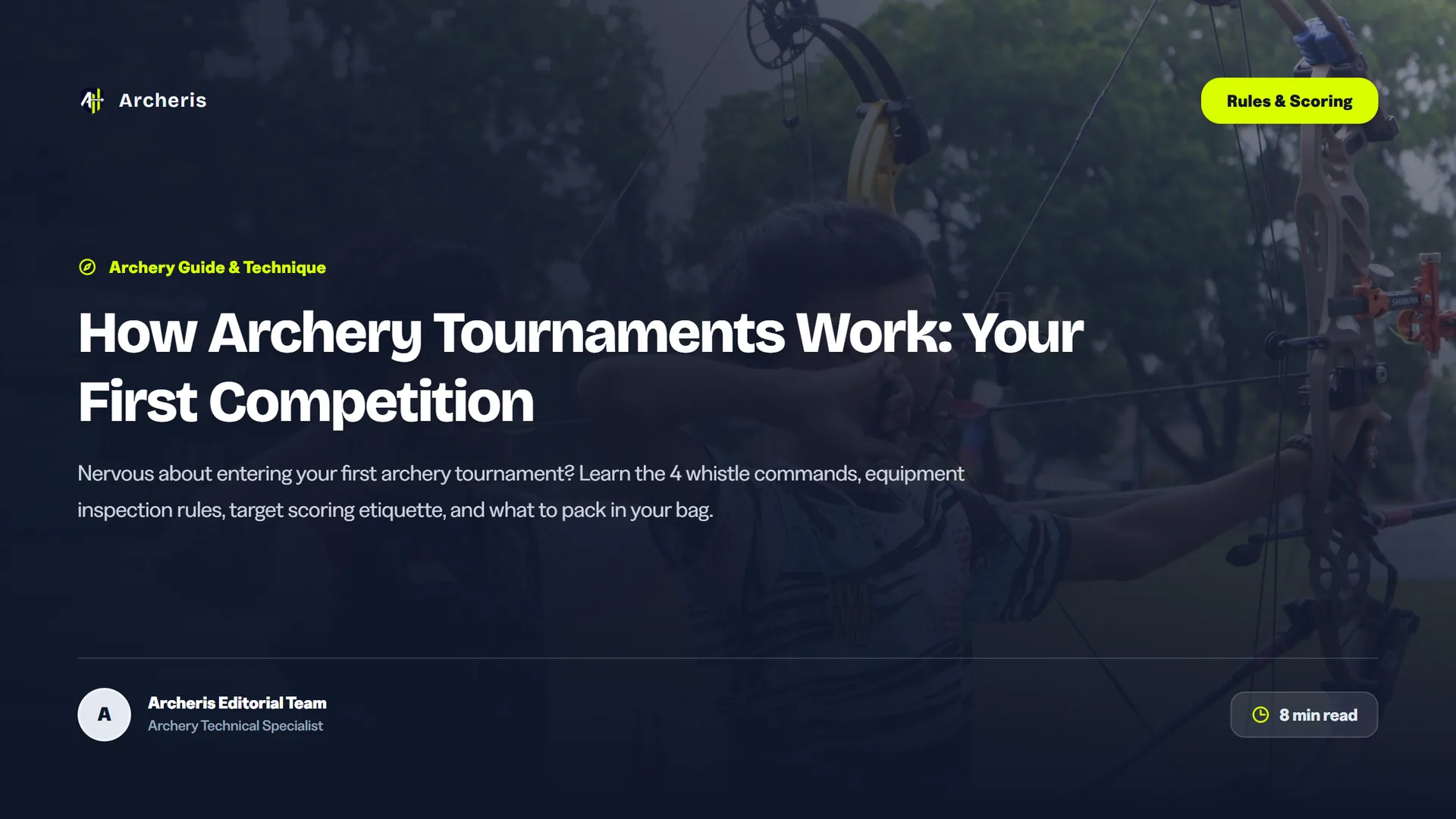 How Archery Tournaments Work: Your First Competition