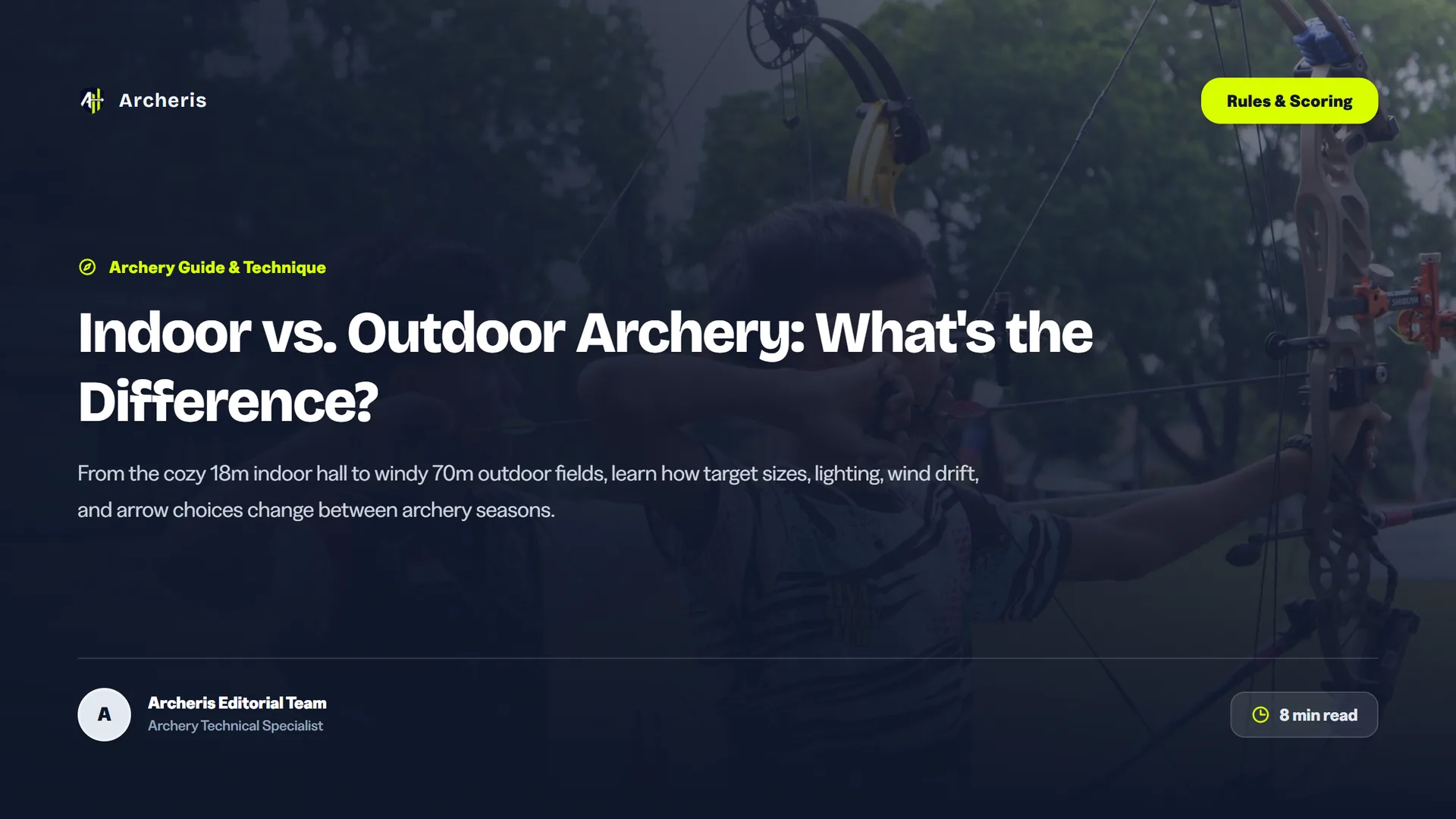Indoor vs. Outdoor Archery: What's the Difference?